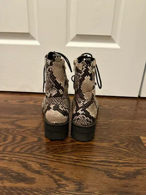 MIA Snake Print Combat Boots thumbnail 6