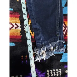 Kancan Denim Dark Wash Skinny Raw Double Hem Denim‎ Jeans Size 28 Mid Rise thumbnail 8