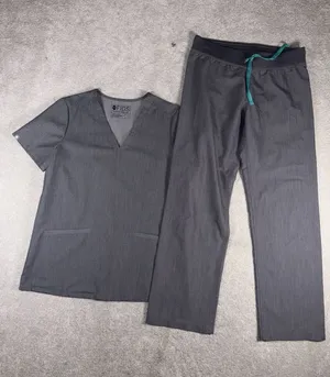 figs livingston scrub pants set graphite gray small pet casma top small thumbnail 1
