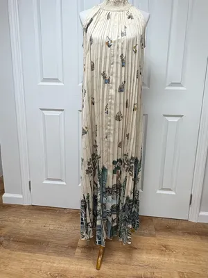 Ranna Gill for Antropologie Aria Pleated Maxi‎ Dress - Size S. thumbnail 11