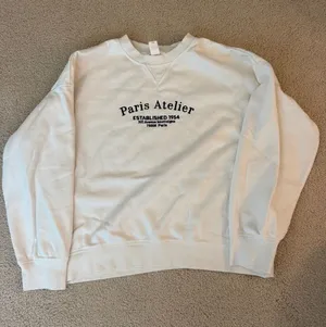 H&M White Paris Atelier Graphic Sweatshirt thumbnail 1