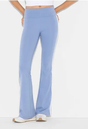 Wild Fable Yoga Pants Womens XS Blue ButterBliss Side‎ Stripe Flare Leggings Y2K thumbnail 1