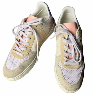 Veja V-10 Multico Peach Suede Sneakers Women's EUR 40 US size 8.5 thumbnail 1