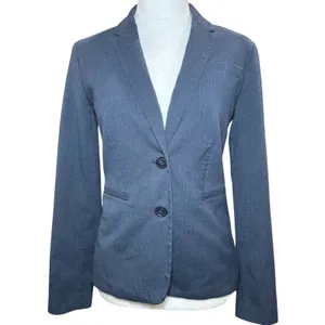 Banana Republic‎ Navy Blue 2-button Blazer Jacket 0 Lined Cuff Interview Office thumbnail 2