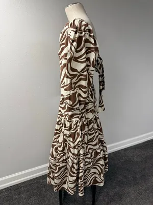 *NEW* Karlie Poplin Smocked Zebra Dress thumbnail 5