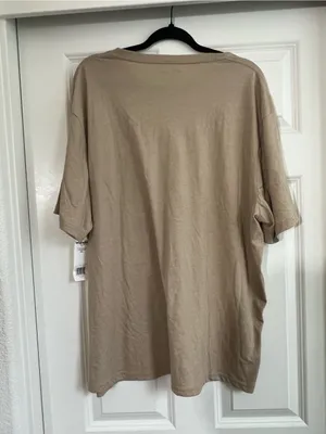 Wrangler Tan Graphic Logo T-Shirt thumbnail 4