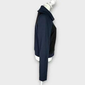 PUMA X Goop Track Jacket Women's Small Blue Black Full Zip Long Sleeve Pockets thumbnail 5