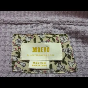 Anthropologie top by Maeve thermal look sz M thumbnail 4