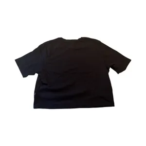 Vans Womens Black Cropped T-Shirt Small Embroidered Logo Cotton Tee Size M thumbnail 3