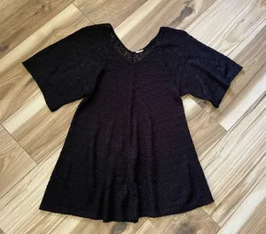 Crochet Black Tunic thumbnail 1