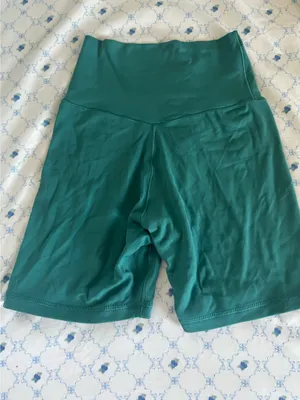 Aerie Offline Crossover Green Biker Shorts s thumbnail 3