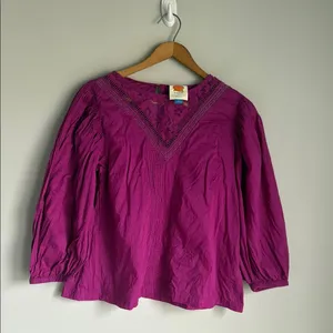Farm Rio Anthropologie Kelsie Blouse Size XS thumbnail 2