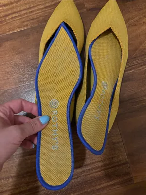 ROTHY’S The Point Flat Shoes in Marigold Yellow thumbnail 9