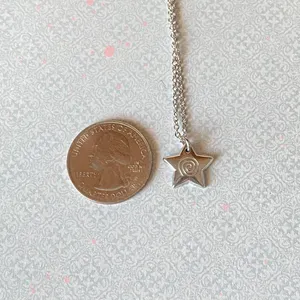 Handmade grunge y2k star swirl fully stainless steel chain necklace💫🌀 thumbnail 7