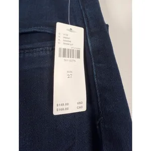 Pilcro‎ Anthropologie High-Rise Flare Jeans Dark Indigo Patch Pocket Size 27 NEW thumbnail 5
