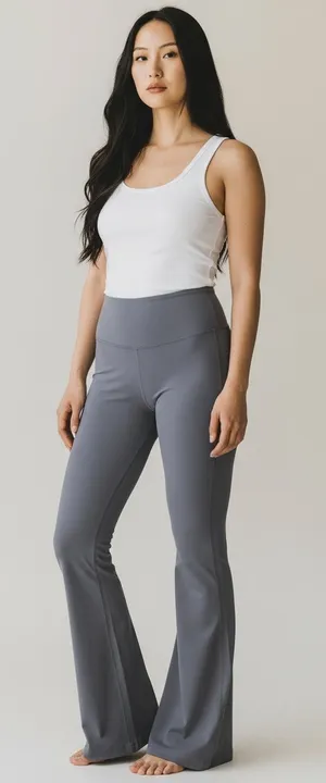 All In Motion High-waisted Flared Leggings M Taupe Activewear athleisure thumbnail 1