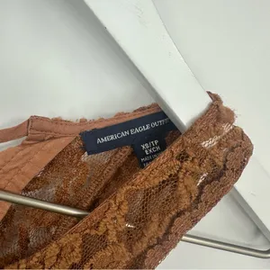 American Eagle Outfitters Boho Lace Tank Top Size XS Fairy Festival Sheer thumbnail 2