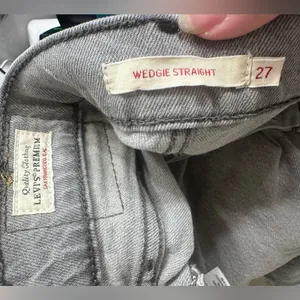 Levi's Gray Wedgie Straight Jeans Modern Fit thumbnail 6