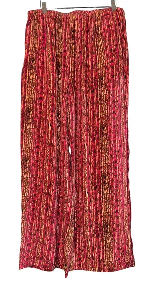Vintage Silk Cocoon Inc Silk Wide Leg Pants Women's XL‎ Boho Hippie Soft Luxury thumbnail 1