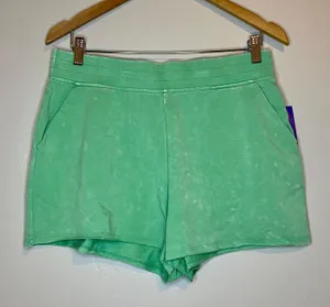 JoyLab Women’s Elastic Waist Shorts w/ Pockets Jade Cream NWT thumbnail 1