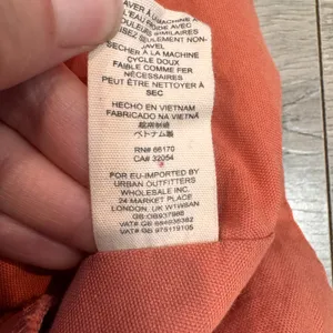 Free People XSmall XS Sophie Coral Orange Cotton Off Shoulder Dress Mini‎ thumbnail 5