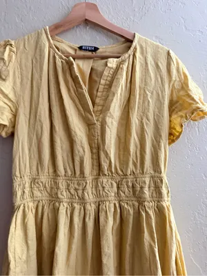 Yellow Tiered Maxi Dress - Unbranded thumbnail 2