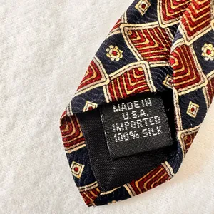 Geoffrey Beene Tie Geometric Multicolor Silk Necktie Classic USA Made Office thumbnail 7