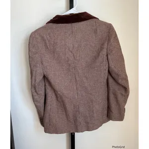 Vintage Evan Picone Lord & Taylor Wool Brown Blazer Jacket Approx 0-2 thumbnail 6