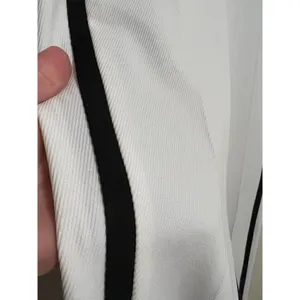 Trina Turk White Trousers with Back Stripes and Black Back Sz. 4 thumbnail 3