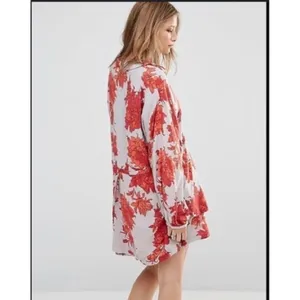 Shake It Mini Dress | Floral Boho Mini Swing Dress thumbnail 2