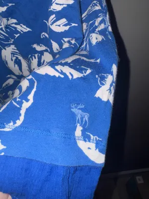 Abercrombie 2000s Floral Blue Tube Top thumbnail 3