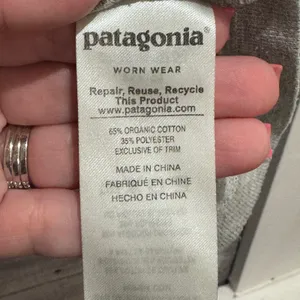 1472 | Patagonia Wornwear Lightweight Cotton Blend Sweater Gray Women S Gorpcore thumbnail 6