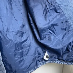 Vigoss Womens Cotton Denim Jacket L Blue Quilted Acid‎ Wash Shacket Western Boho thumbnail 6
