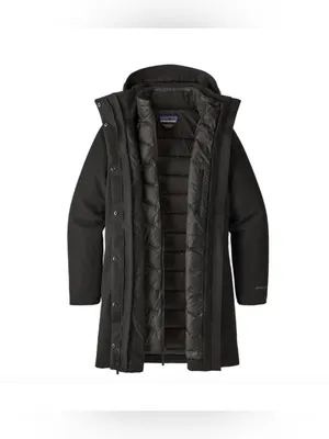 Patagonia Women’s Tres 3-in -1 Parka Coat Jacket Black Size XS thumbnail 3
