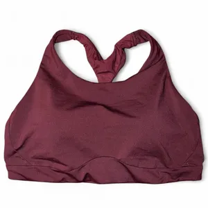 Athleta Sports Bra color Burgundy thumbnail 3