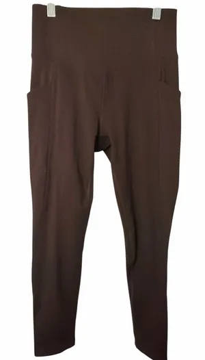 Danskin High Waist Chocolate Brown Leggings thumbnail 1