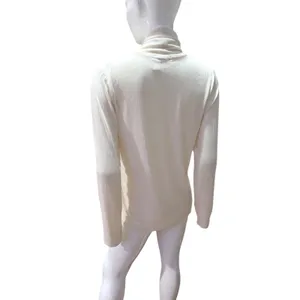 Madewell Ribbed‎ Turtleneck Long Sleeve Top Cream XL sweater knit thumbnail 3