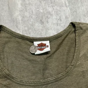 Harley Davidson Y2k Wisconsin Top Green thumbnail 4