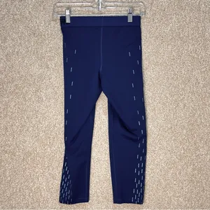 Nike pro dri‎ fit leggings small capri blue active leggings for performance thumbnail 2