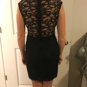 NWOT Black lace open cut dress thumbnail 3