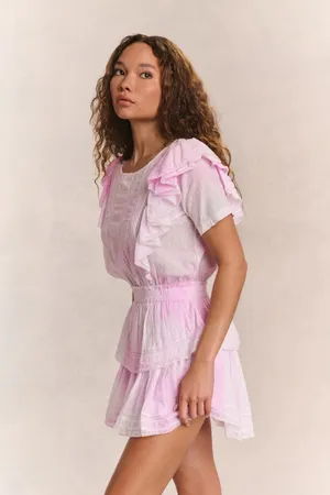 LoVESHACKFANCY Natasha Heritage Mini Dress size small thumbnail 2