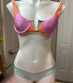 Double sided bikini Orange thumbnail 1