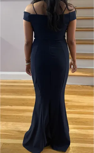 Navy Blue Formal Dress thumbnail 8