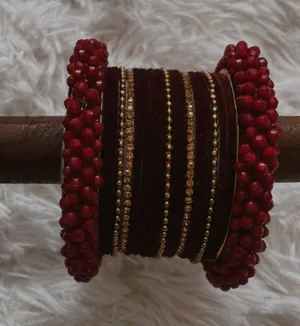 Dark Red Bangles thumbnail 2