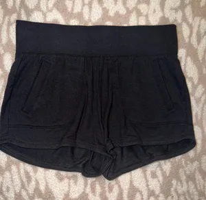 Athleta Black Mid-Rise Lounge Shorts thumbnail 1