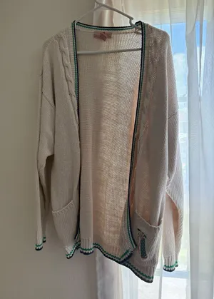 HG Preferred Golf Cardigan White Size L thumbnail 1