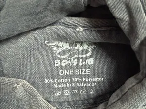 Boys Lie Charcoal Sweatshirt with Cherub Graphic thumbnail 4