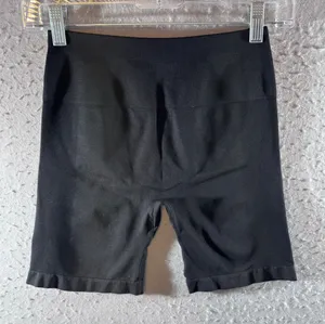 1424 | AUROLA Dream‎ Seamless Scrunch Butt Workout Biker Shorts Black Womens M thumbnail 1