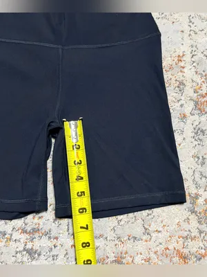 CRZ YOGA Butter Luxe High Waisted Biker Shorts Medium black thumbnail 4