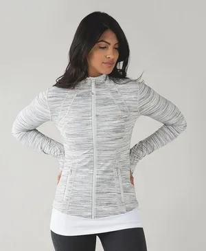 Lululemon Size 6 Define Jacket Space Dye Camo White Silver Spoon Luon‎ Stretch thumbnail 1